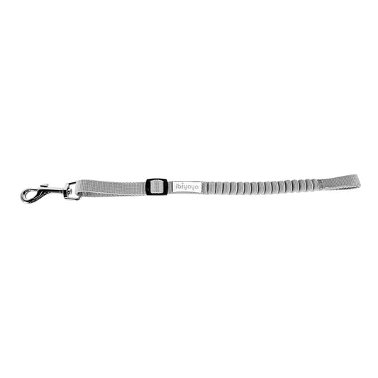 Ibiyaya No Shock Bungee Leash Extension/ Stroller Tether - Black/Grey