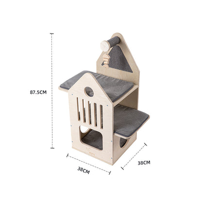 HONEYPOTCAT Cosy Cat Villa - 87.5cm