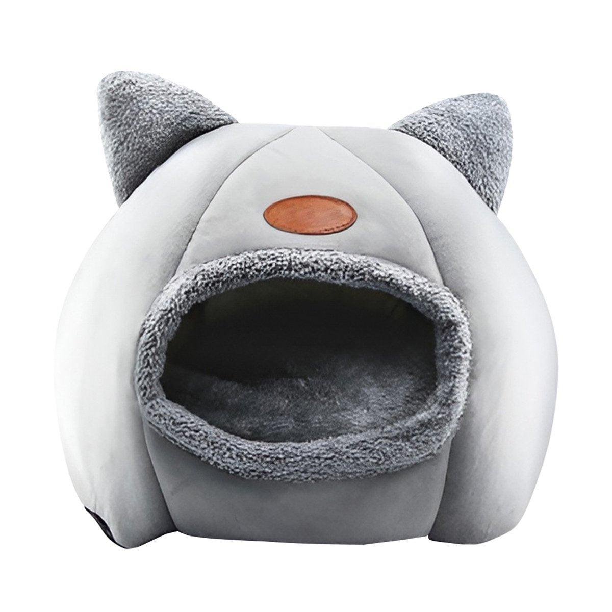 Cat Bed Winter Warm Enclosed Pet House Cozy Indoor Sleeping Nest for Cold Weather - XL
