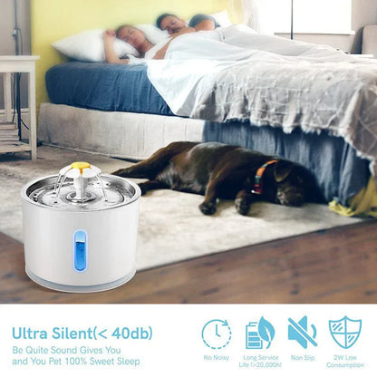 LED Pet Water Fountain 24L Automatic Drinking Dispenser for Cats and Dogs