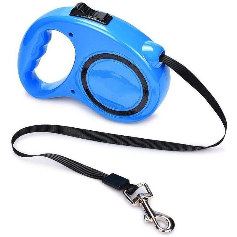 5M Dog Lead Leash Strong Retractable Extendable 5M Lockable Heavy Duty 15Kg - Green