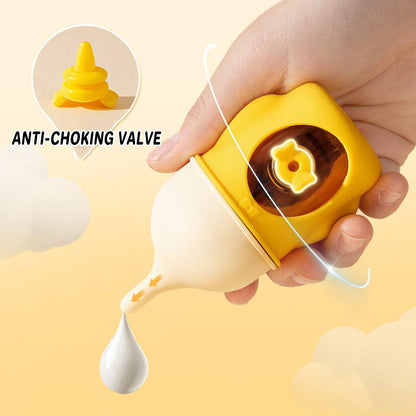 Silicone Pet Milk Feeding Bottle with Scale for Small Puppies and Kittens 20ml 80ml - 20ml-Pink