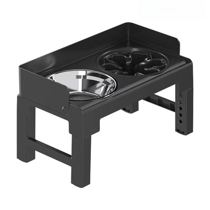 Height Adjustable Pet Feeding Bowl Dog Bowl Elevated Pet Dish Food Water Bowl