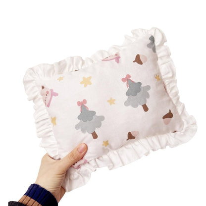 Lace Cat Pillow Soft Pet Cushion for Sleeping Comfortable Kitty Bed Cushion - White Rabbit