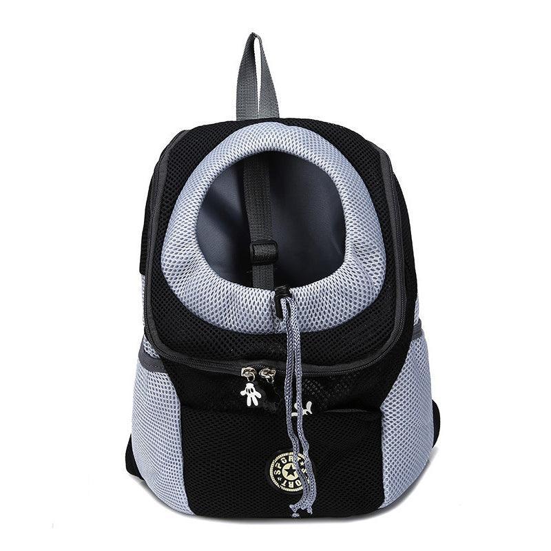 L Size Puppy Travel Mesh Pet Dog Carrier Backpack Front Travel Portable Shoulder Bag - Green