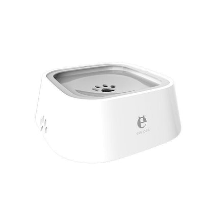 1.5L Pet Water Bowl No-Spill Design Slow Drinking Feeder with Non-Slip Base - Blue