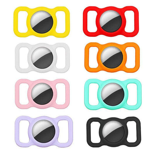 Silicone Collar Attachment Case Compatible with Tracking Device for Pets - Green