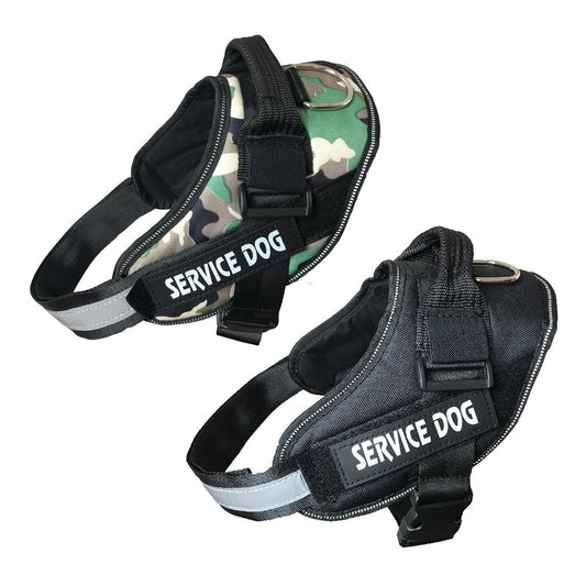 Adjustable Dog Vest Harness for Small Medium Dogs Comfortable No Pull Design - Black-XL
