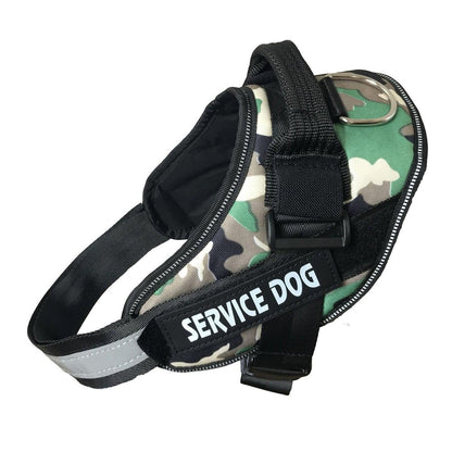 Adjustable Dog Vest Harness for Small Medium Dogs Comfortable No Pull Design - Camouflage-L