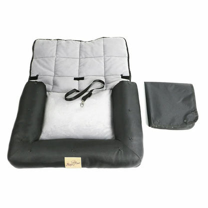 Medium Sized Waterproof Dog Car Seat Bed with Safety Belt