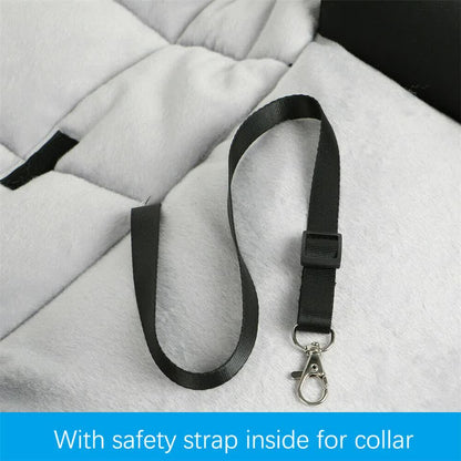 Medium Sized Waterproof Dog Car Seat Bed with Safety Belt