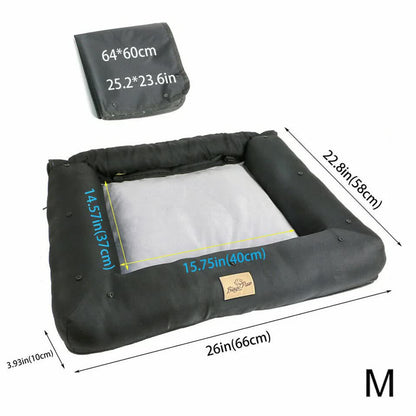 Medium Sized Waterproof Dog Car Seat Bed with Safety Belt