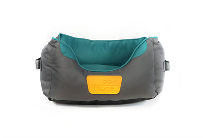 GiGwi Premium Dog Bolster Bed Green/Grey